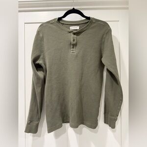 Everlane Sage Waffle Knit Henley